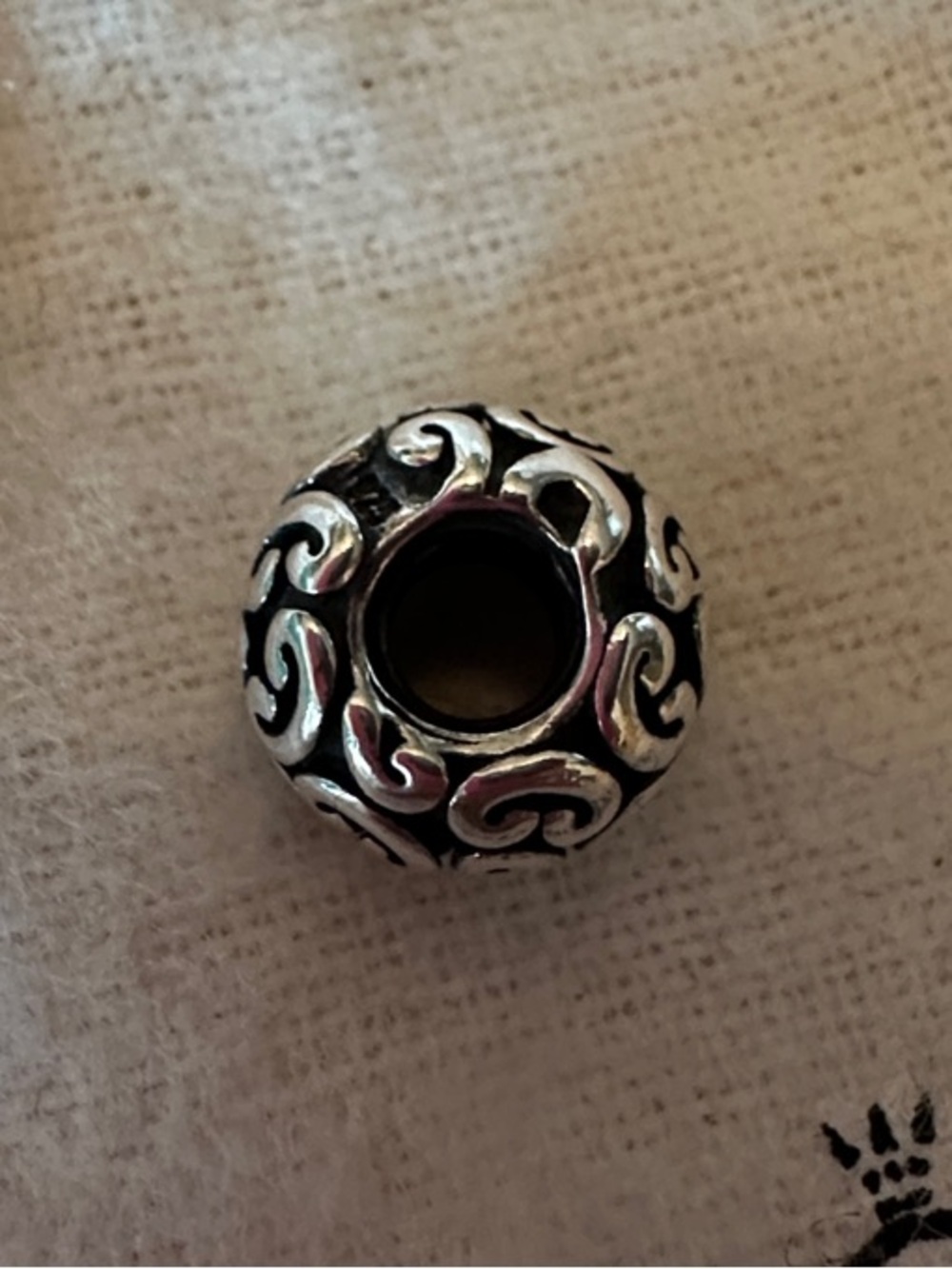 Pandora "Feeling Groovy" Swirl Baroque Bead Charm - Picture 2 of 3